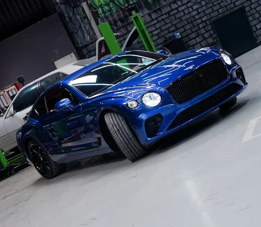 Bentley Continental GT exterior finish at the System X Car Polish workshop in Dubai